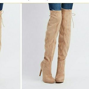 New without box High knee boots with heel